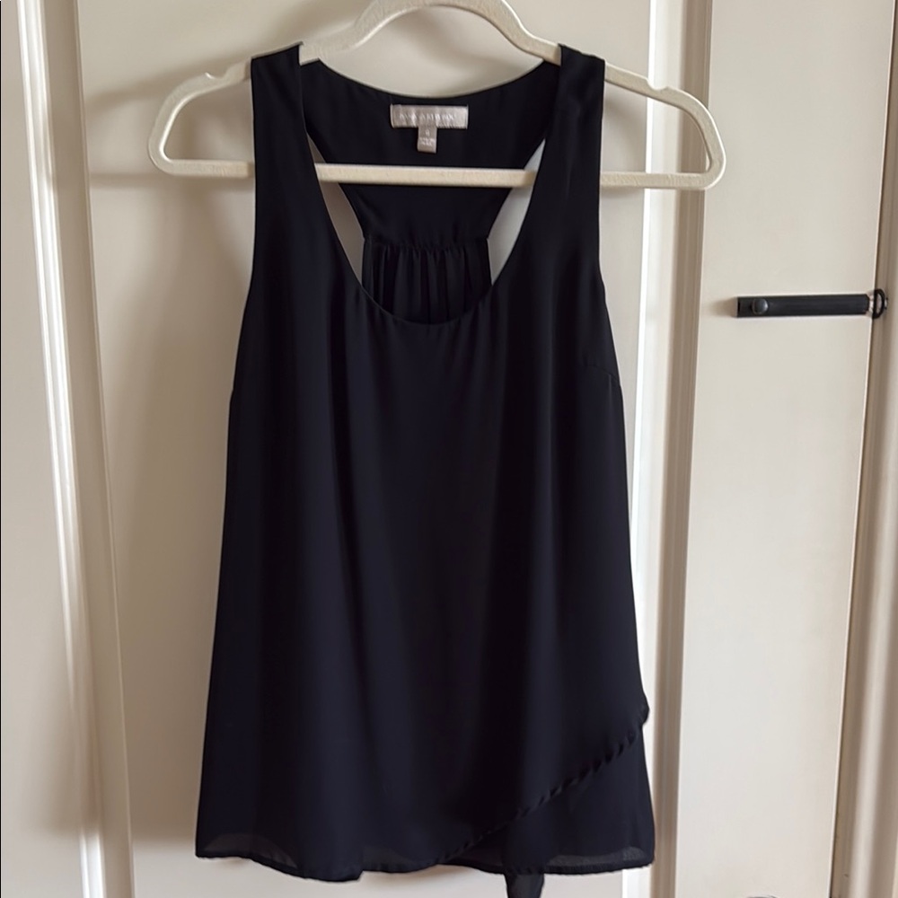 Banana Republic Black Asymmetrical Tank Top